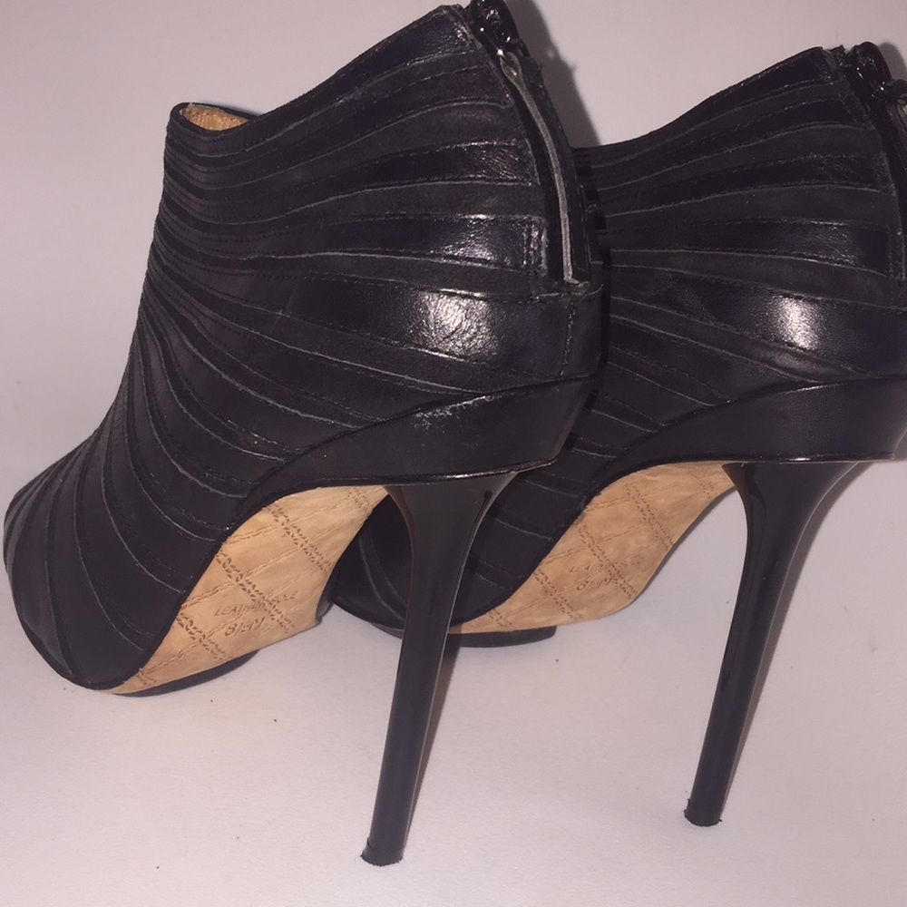 LAMB Gewn Steffani Leather & Mesh Stiletto Booties